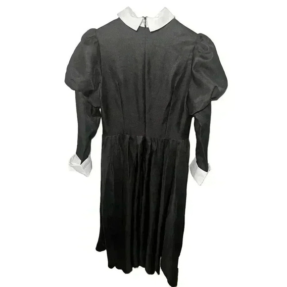 Wednesday The Addams Family Costume Girls Adams Fancy Dress Size Length 47" *CUT - Picture 4 of 16